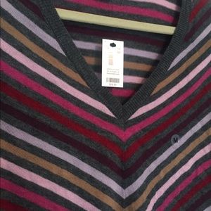 Limited Stripped V-Neck Sweater